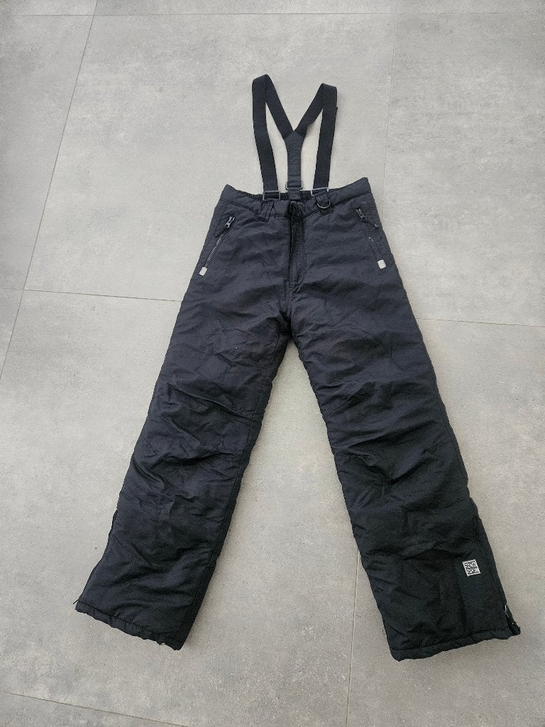 Skibroek zwart maat 152 met bretels, Kinderen en Baby's, Broek, Europe Kids, Jongen of Meisje, Ophalen of Verzenden