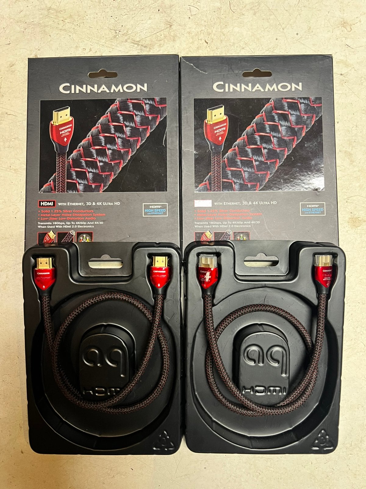 Audioquest Cinnamon HDMI 60 cm incl doos!, Audio, Tv en Foto, Audiokabels en Televisiekabels, Ophalen, Zo goed als nieuw, Minder dan 2 meter