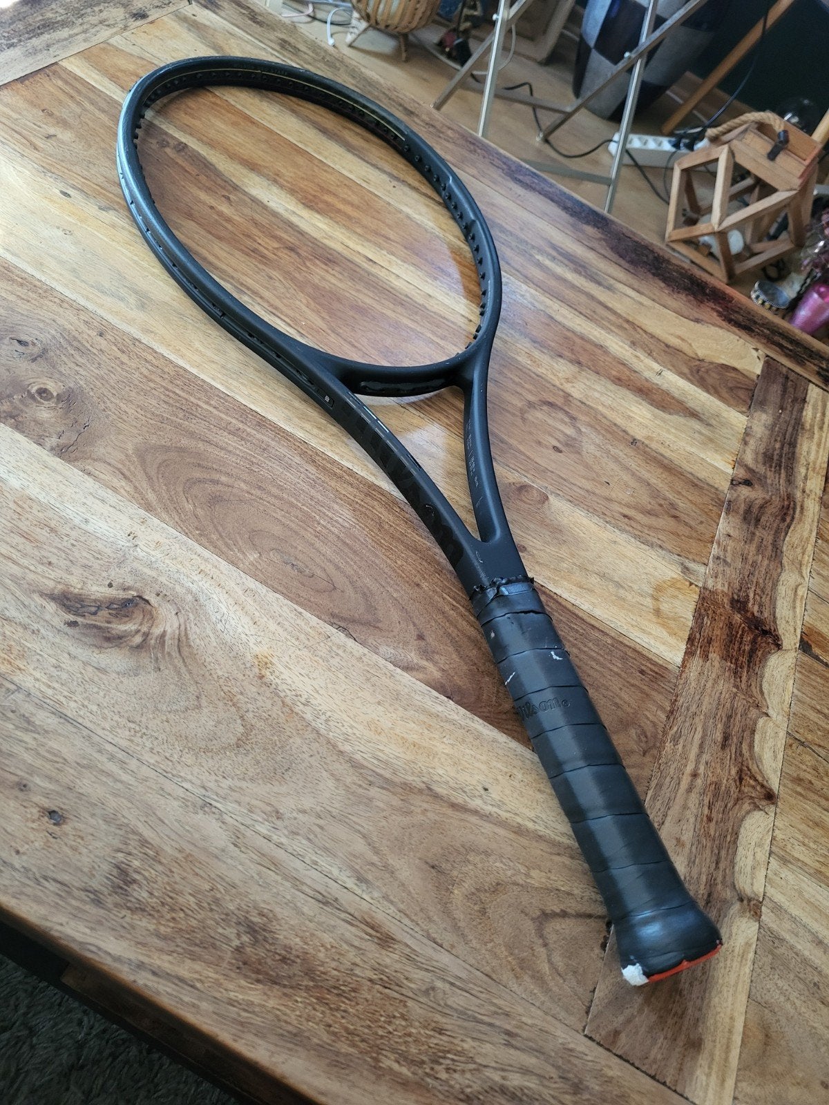 Wilson Pro Staff 97 v13 Tennisracket, Sport en Fitness, Tennis, Gebruikt, Ophalen of Verzenden, Wilson, Racket