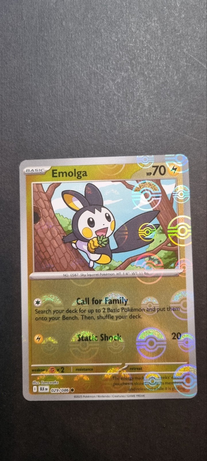Emolga Pokeball XBLK 029, Ophalen of Verzenden, Zo goed als nieuw