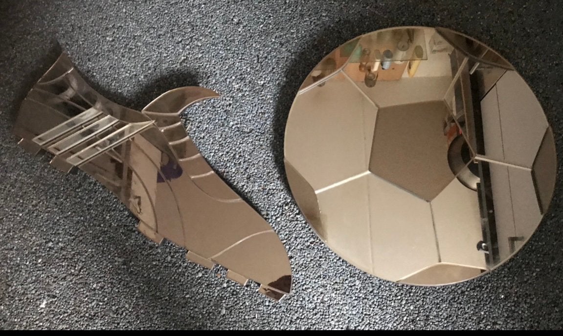 Spiegels in de vorm van voetbal & voetbalschoen 3D, Sport en Fitness, Maat XS of kleiner, Ophalen, Bal