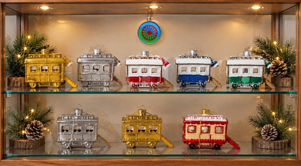 kerstbal woonwagen Prijs: € 15,00 jaren 1960, Meerkleurig, Overige stijlen, Nieuw, Ophalen of Verzenden