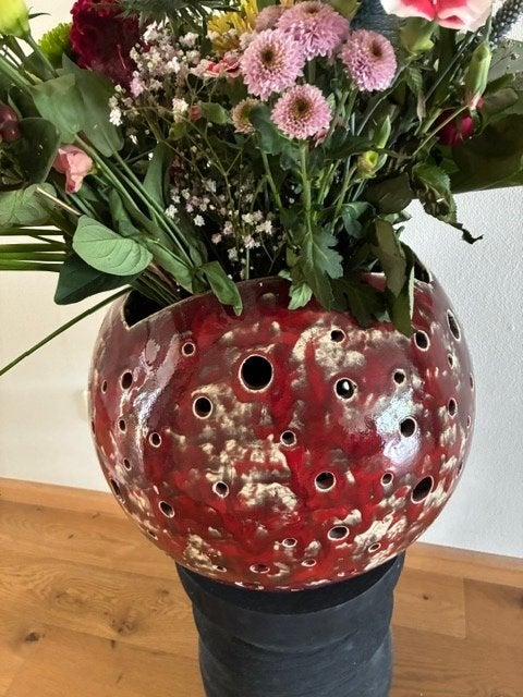 design keramiek plantenpot groot, Ophalen, Overige kleuren, Aardewerk of Porselein, Zo goed als nieuw