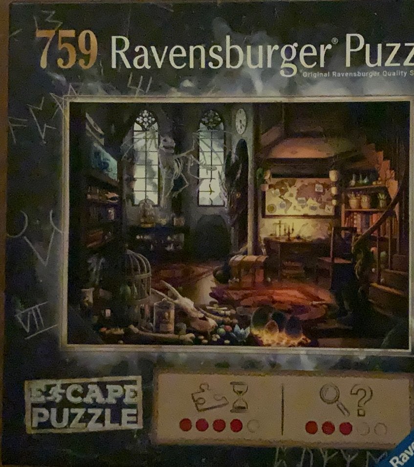Escape room puzzel Ravensburger 759 stukjes, Ophalen, 500 t/m 1500 stukjes, Zo goed als nieuw