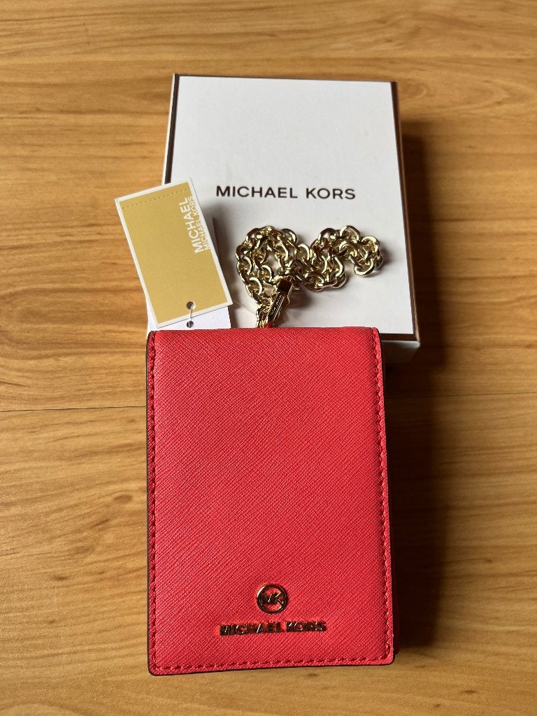 Michael Kors nieuwe portemonnee koraal incl verzenden, Verzenden, Nieuw, Oranje, Overige merken