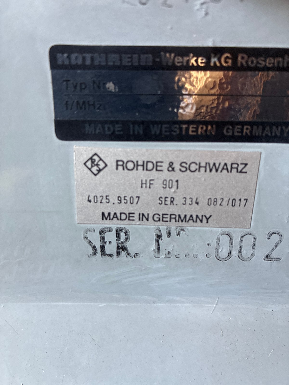 Rohde & Schwarz HF 901 Antenne - Gemaakt in Duitsland, Telecommunicatie, Ophalen, Gebruikt
