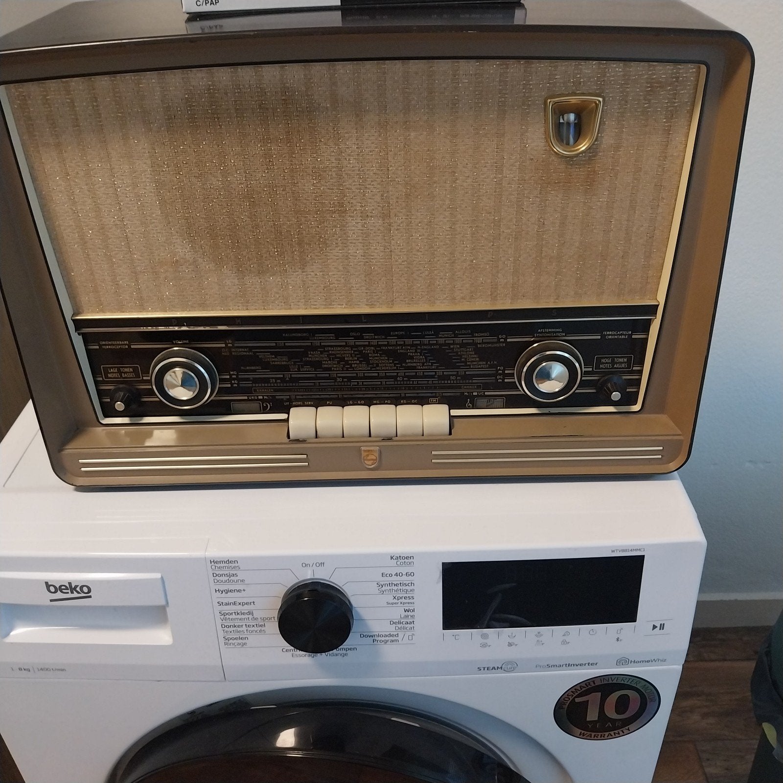 Vintage Philips buizenradio - werkend, Ophalen