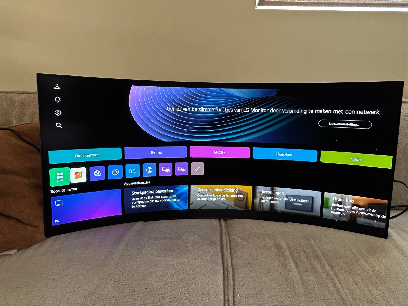 LG UltraGear 45GX90SA-B Curved OLED Gaming Monitor, Gaming, Overige typen, Thunderbolt, Minder dan 1 ms