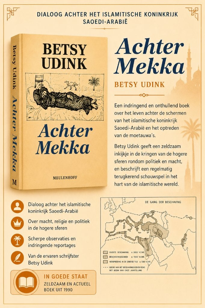 Achter Mekka | Betsy Udink | Dialoog, Ophalen of Verzenden, Gelezen, Europa