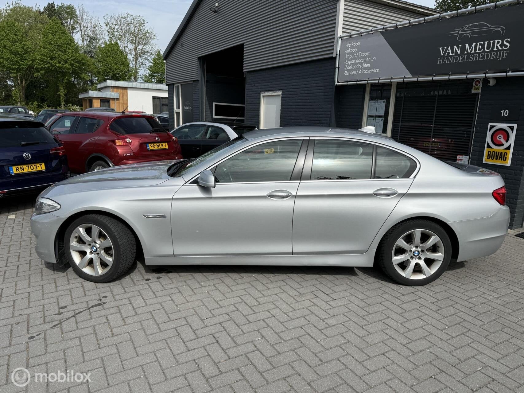 BMW 5-serie 520d Executive Automaat, leder, trekhaak, naviga, Automaat, Achterwielaandrijving, Zwart, 4 cilinders