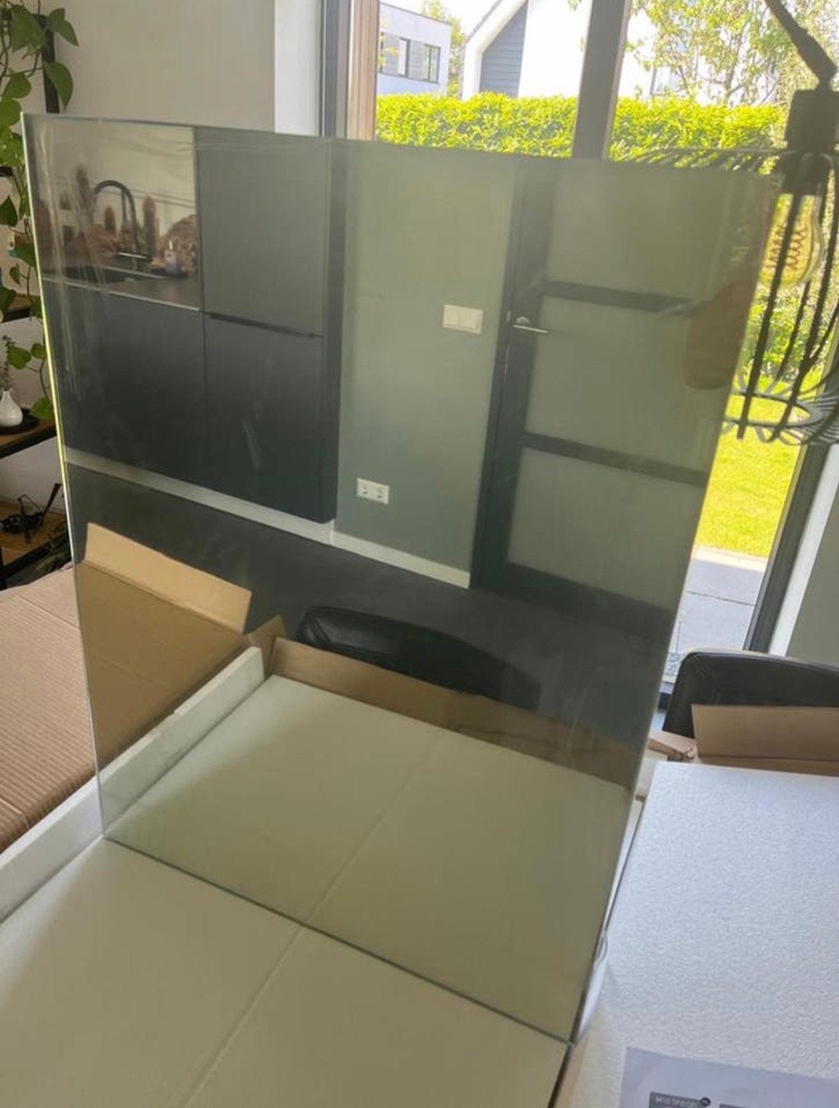 Badkamer spiegel met LED verlichting en spiegelverwarming, Nieuw, Ophalen of Verzenden, Minder dan 100 cm, Rechthoekig