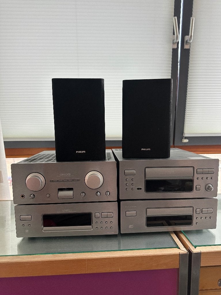 Kenwood stereoset met Philips speakers, Ophalen of Verzenden, Gebruikt, Cd-speler, Sony