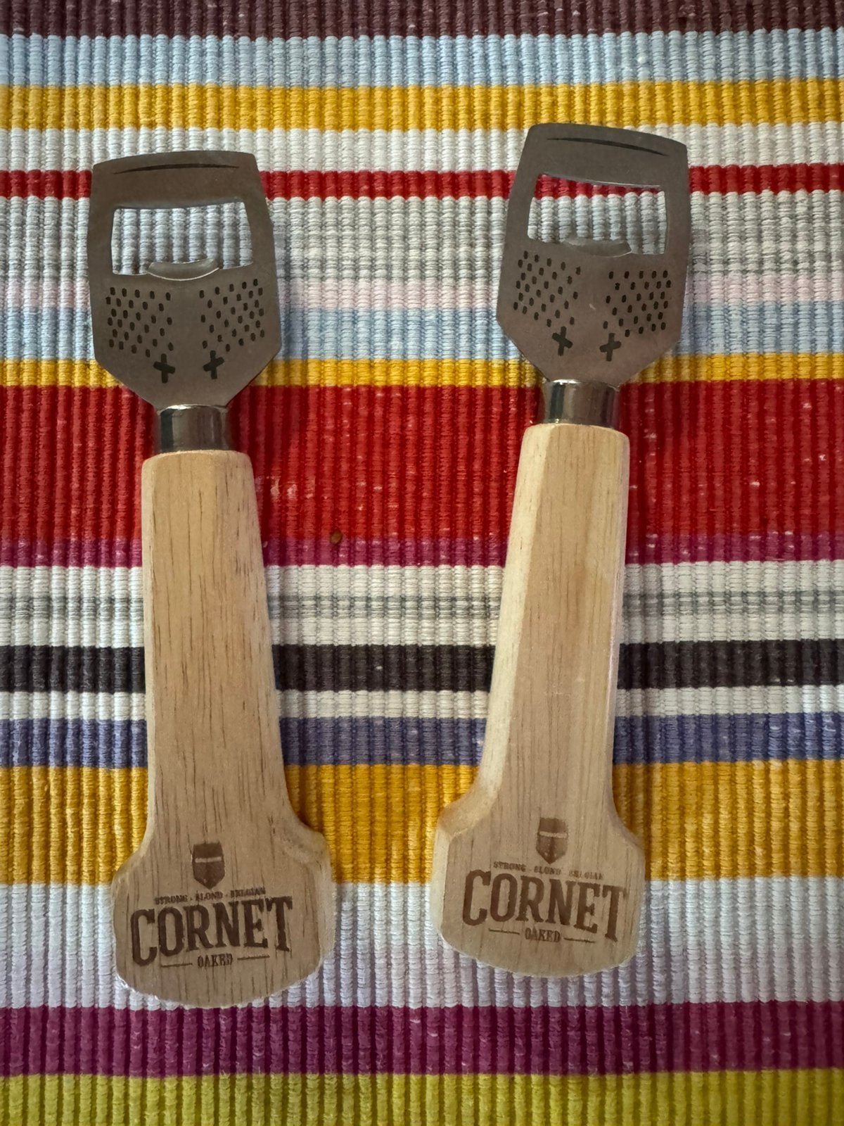 2 Cornet bieropeners, Nieuw, Ophalen of Verzenden, Overige merken, Hout