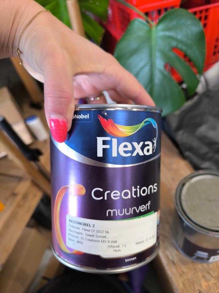 Nieuw muurverf sweet sunset flexa, Ophalen of Verzenden, Nieuw