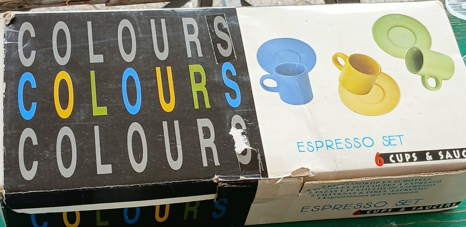 espresso kopjes met schotels, Ophalen