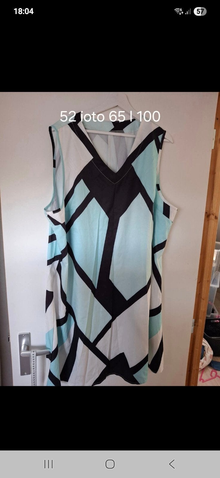 Jurk mt 52, Kleding | Dames, Grote Maten, Overige kleuren, Jurk, Nieuw, Ophalen of Verzenden