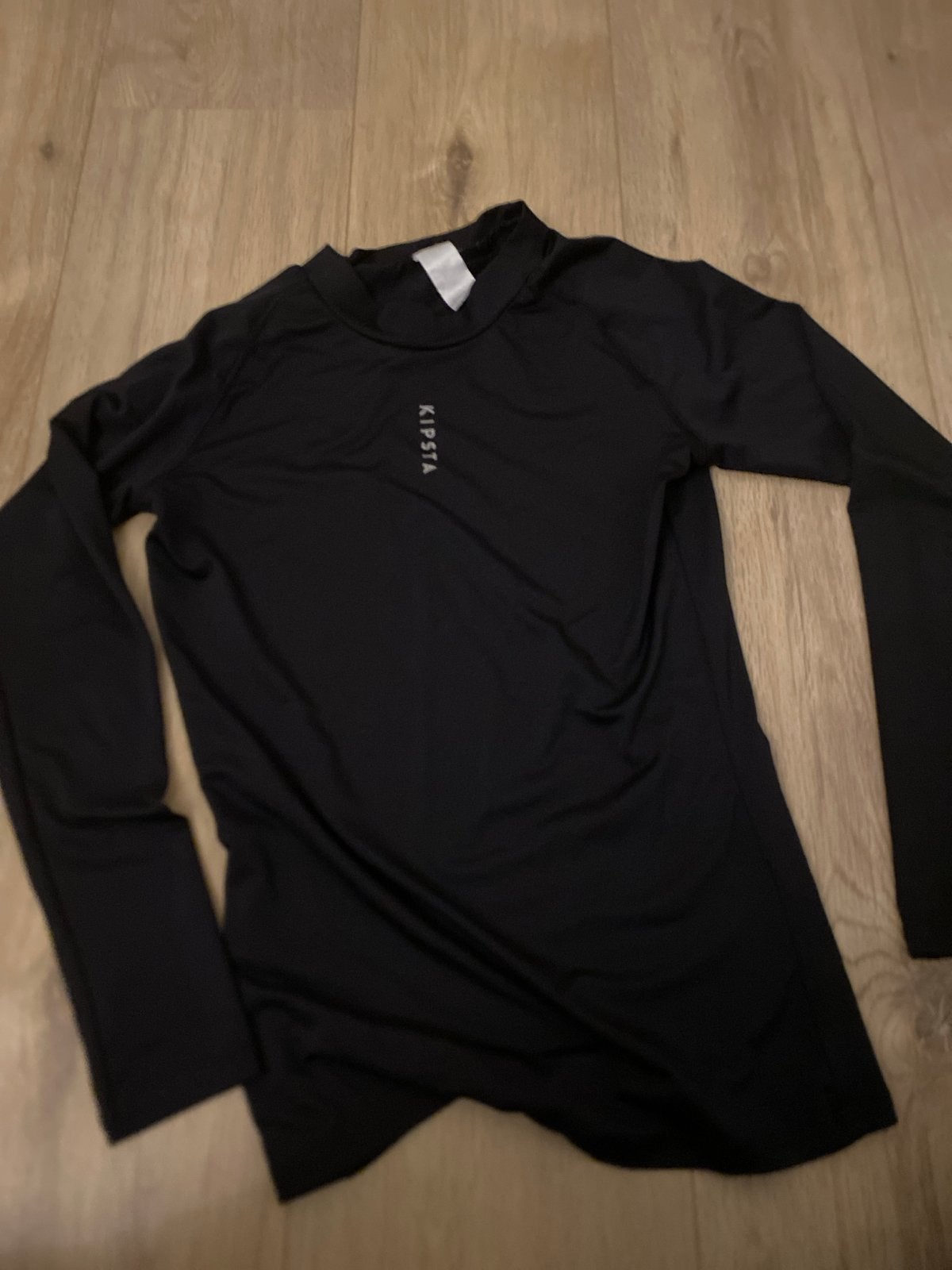 Kipsta thermoshirt zwart, maat 12-13 jaar (151-160 cm), Zwart, Overige typen, Ophalen of Verzenden, Maat 34 (XS) of kleiner