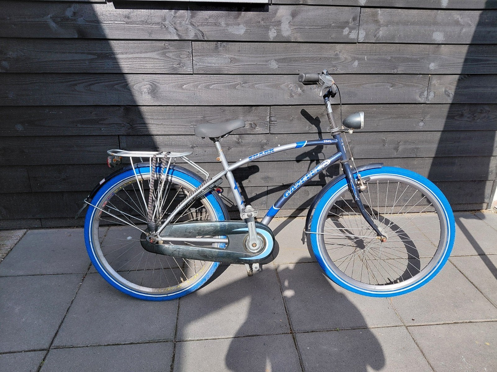 Gazelle Shark 26 inch kinderfiets - Blauw/Zilver, Ophalen, Gebruikt, Gazelle