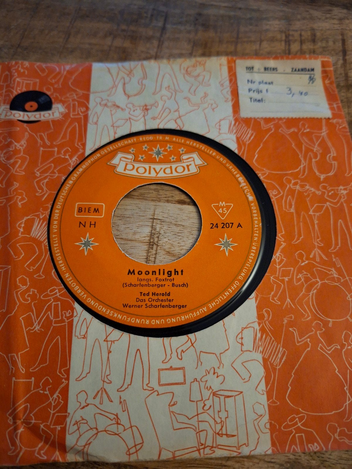 Ted herold  / moonlight, Ophalen of Verzenden, Gebruikt, Pop