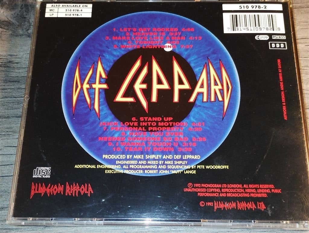 Def Leppard - Adrenalize, Ophalen of Verzenden, Zo goed als nieuw, Poprock
