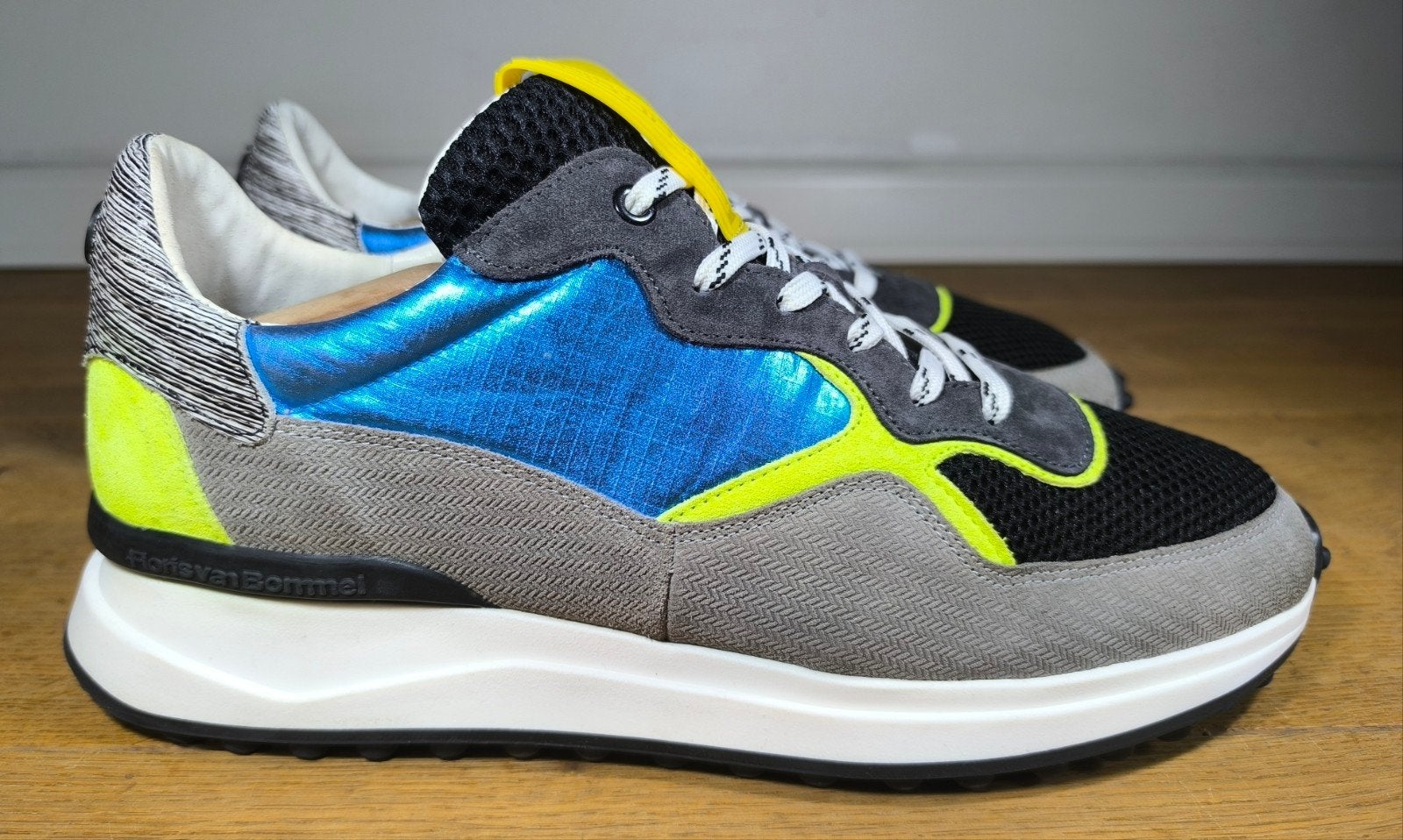 Floris van Bommel herenschoenen maat 10 / 44,5, Ophalen, Blauw, Floris van Bommel, Zo goed als nieuw
