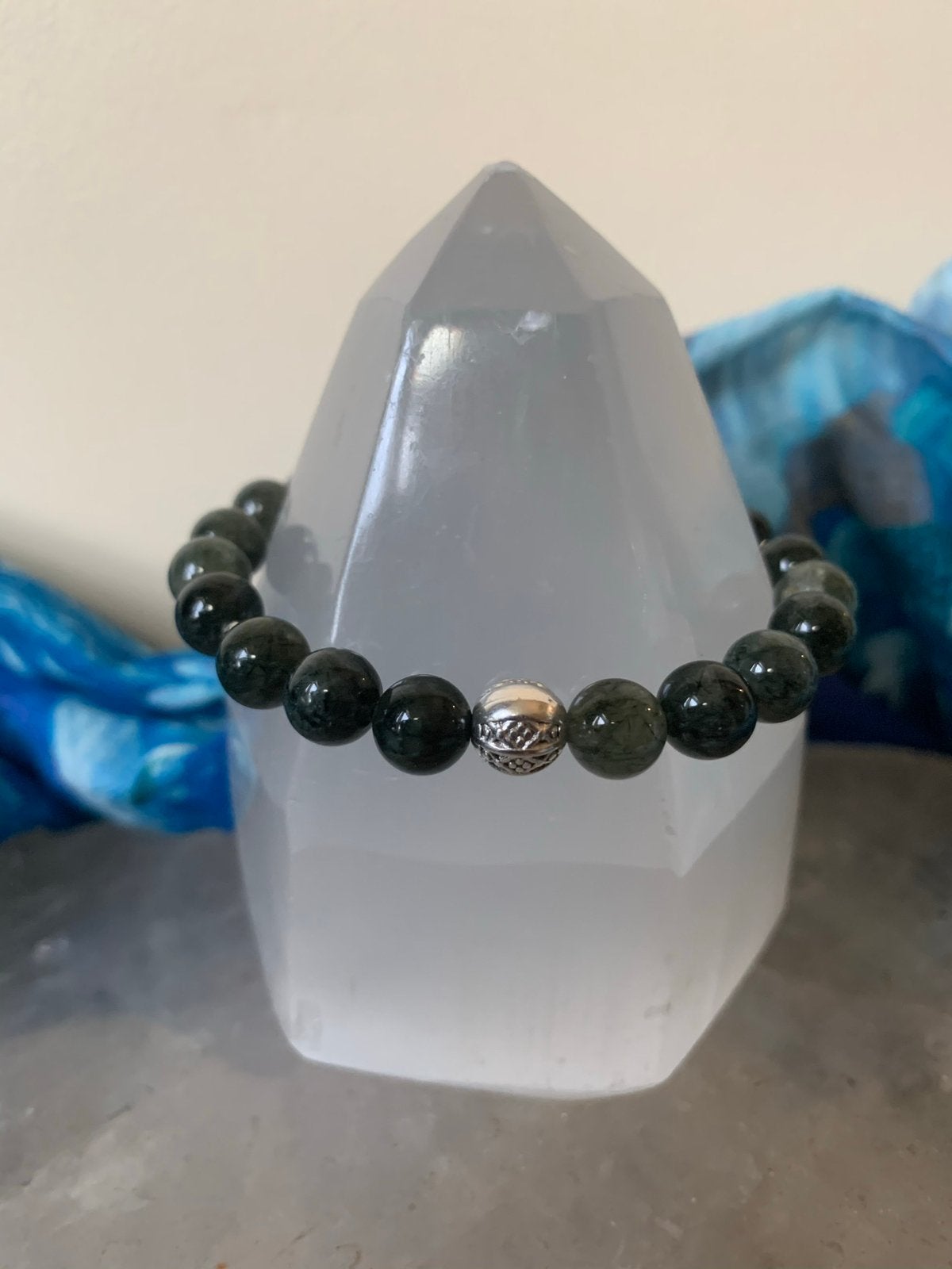 Rutielkwarts groen geluk vreugde beschermt sjamaan healing, Sieraden, Tassen en Uiterlijk, Met bedels of kralen, Magnolia11, Nieuw