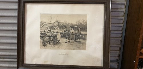 schilderijbportret crayon, in olden days, Huis en Inrichting, Ophalen of Verzenden, 'T Olde Gre-j, Info@toldegrej.nl, Endepoelstraat 20f Didam