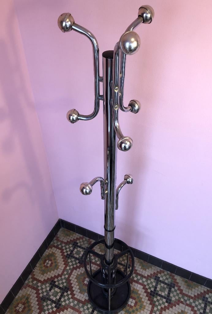 Staande kapstok met "Sputnik"' bollen, vintage design, Huis en Inrichting, Woonaccessoires | Kapstokken, Ophalen of Verzenden