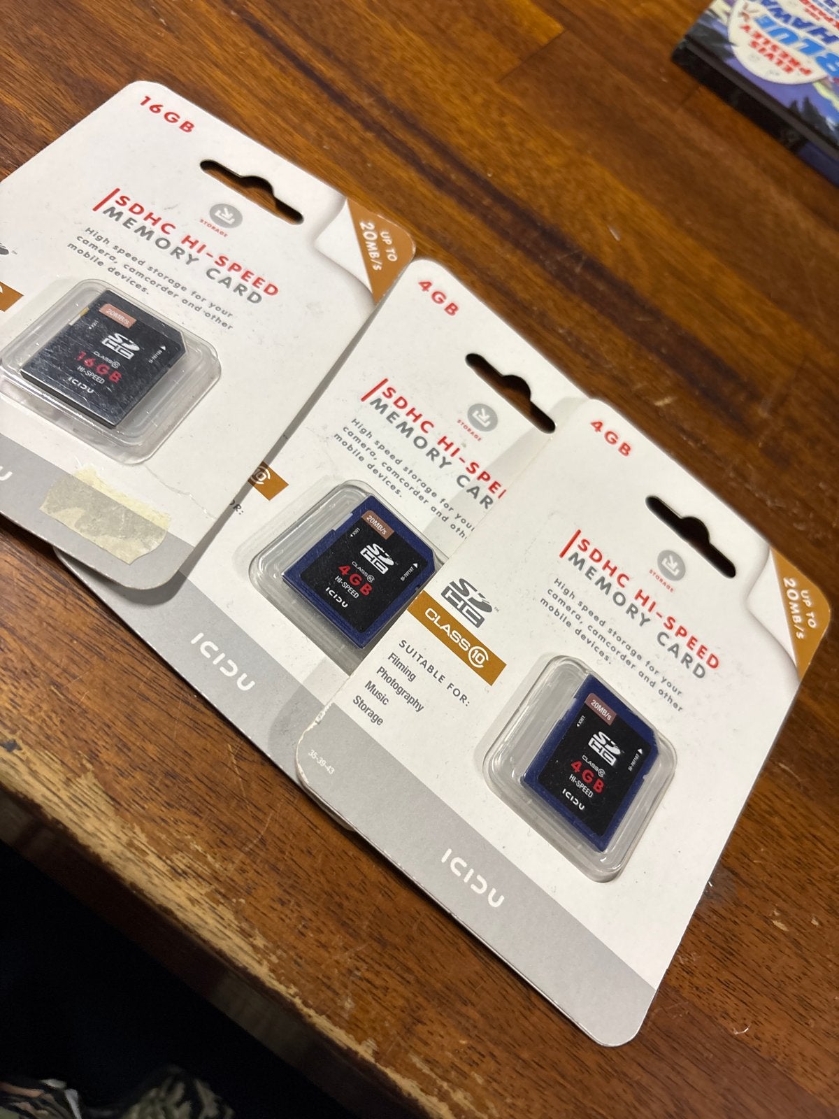 SDHC Hi speed Geheugenkaarten - 1x 16GB, 2x 4GB (Nieuw), Audio, Tv en Foto, Geschikt voor Full HD video, Ducoso, Nieuw, Ophalen of Verzenden