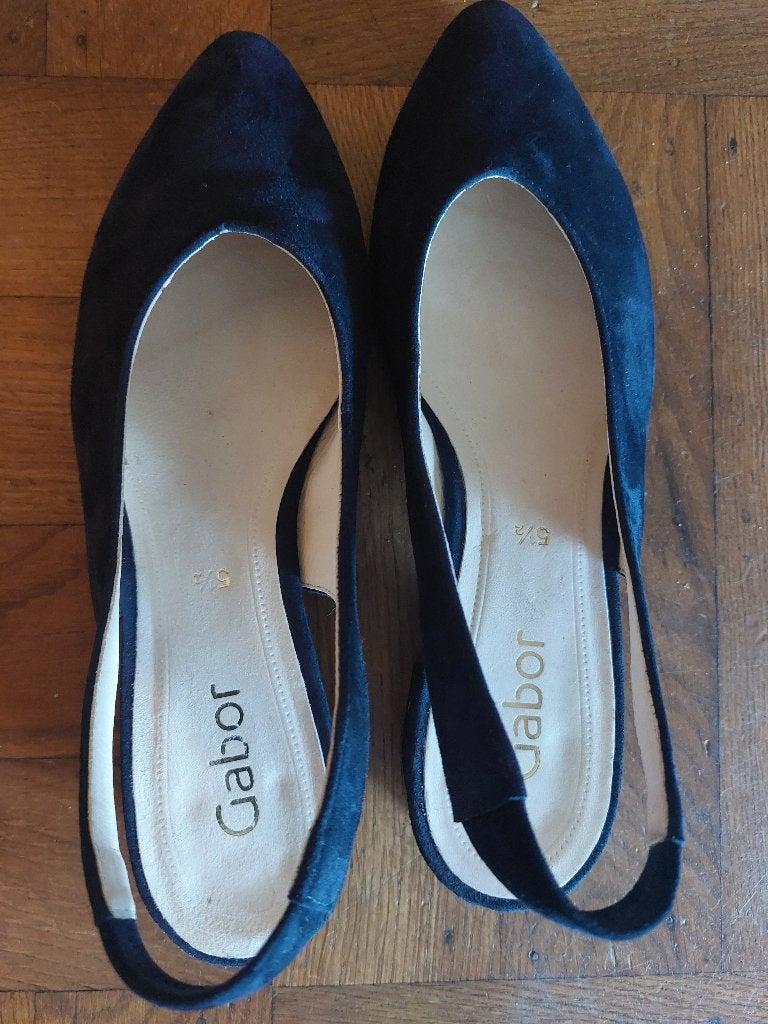 Slingback pumps Gabor maat 38,5, Pumps, Blauw, Gabor, Ophalen of Verzenden