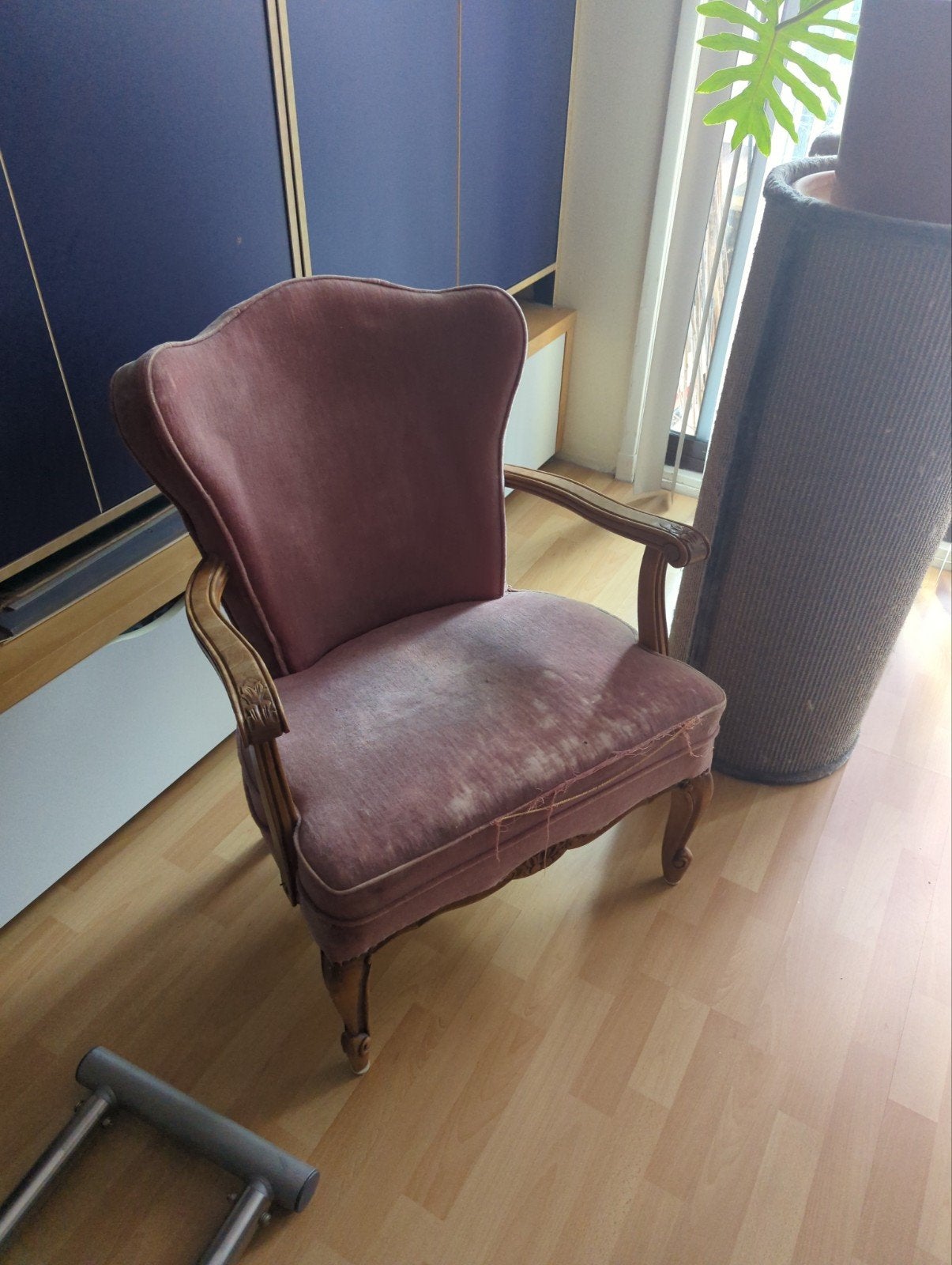 roze stoel, Ophalen, Gebruikt, Minder dan 75 cm, 50 tot 75 cm