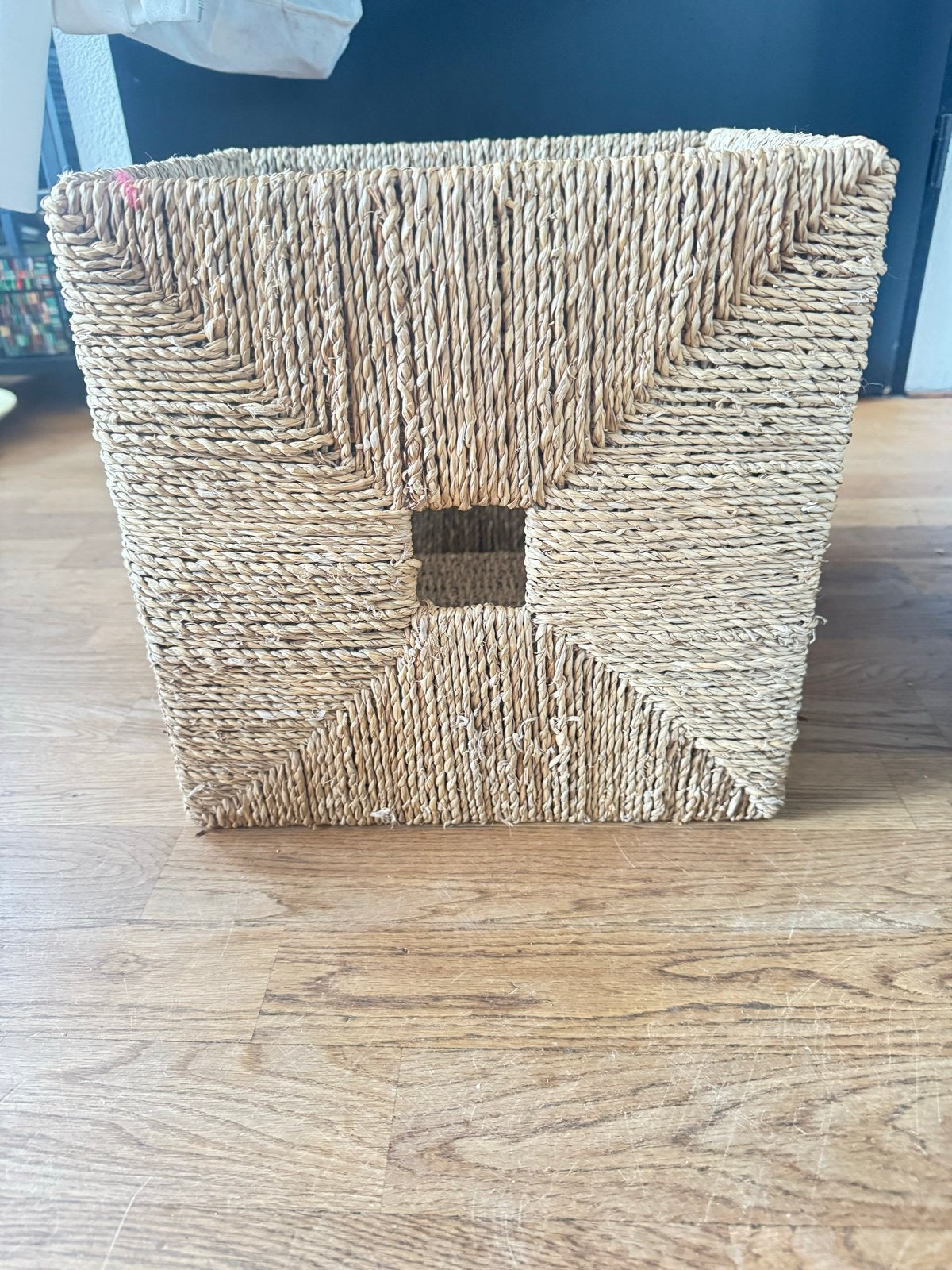 IKEA Knipsa zeegras mand voor Kallax/Expedit (32x33x32 cm), Gebruikt, Gevlochten, Mand, Vierkant