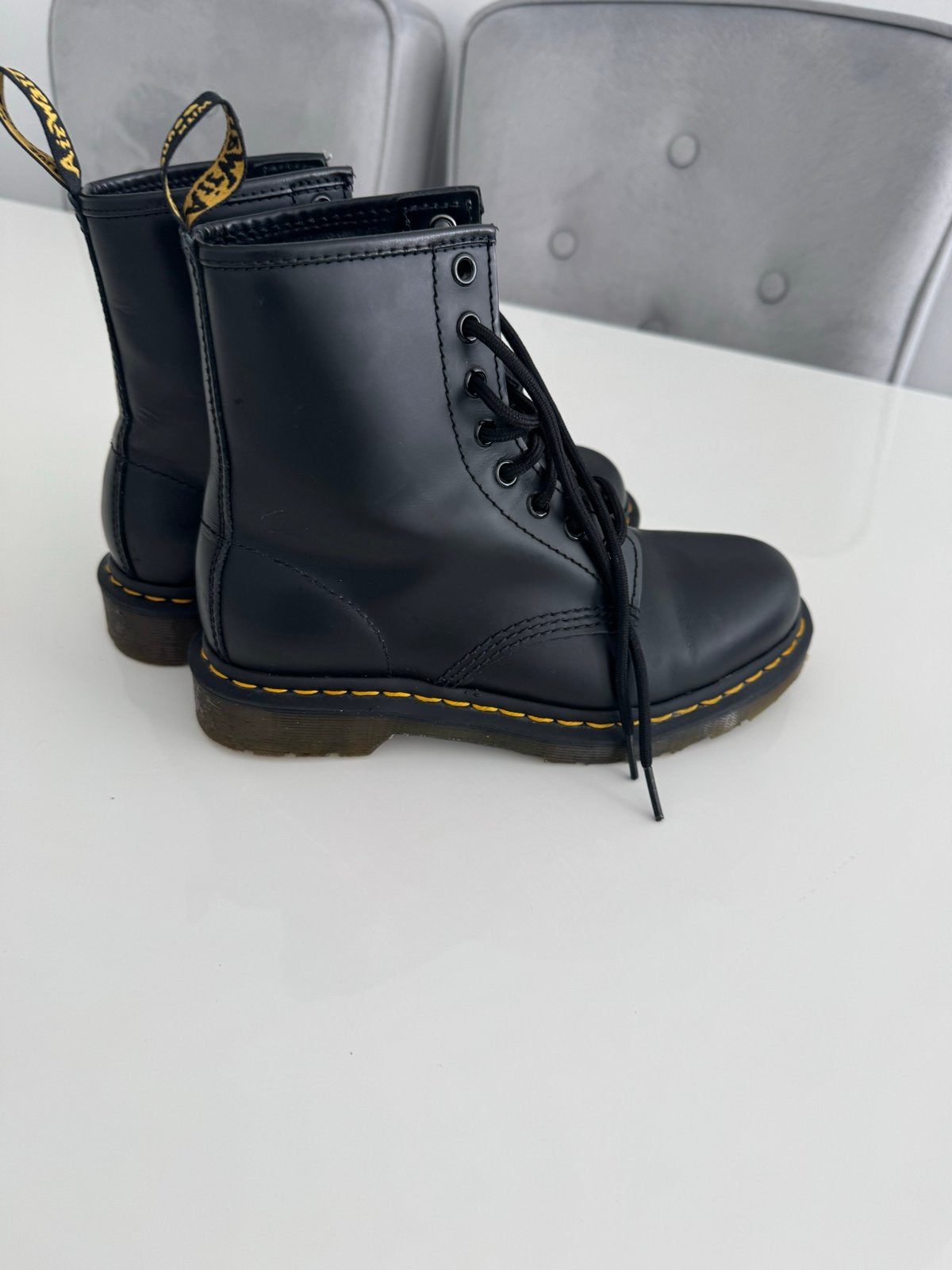 Dr. Martens 1460 Smooth Zwarte Leren Laarzen. Maat 37, Kleding | Dames, Schoenen, Ophalen of Verzenden, Zo goed als nieuw, Zwart