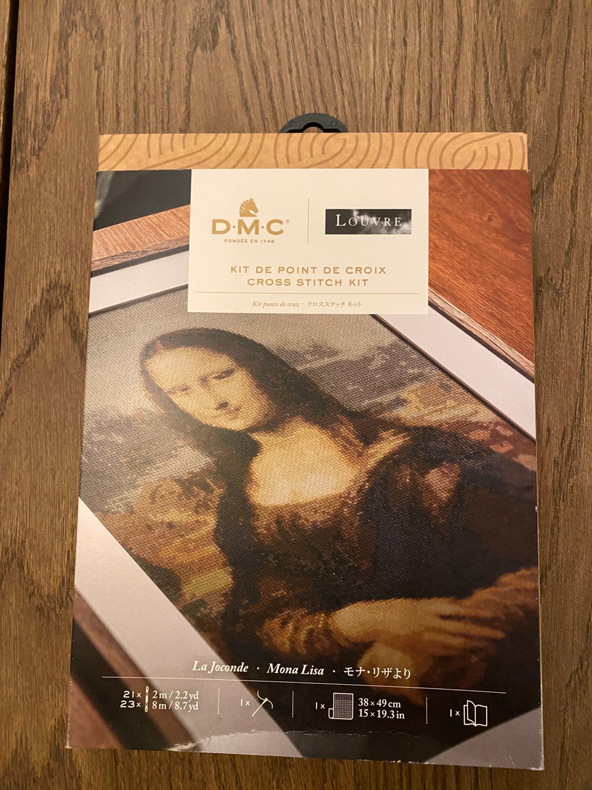 DMC x Louvre Borduurpakket Mona Lisa, Ophalen of Verzenden, Zo goed als nieuw, Handborduren, Borduurpakket