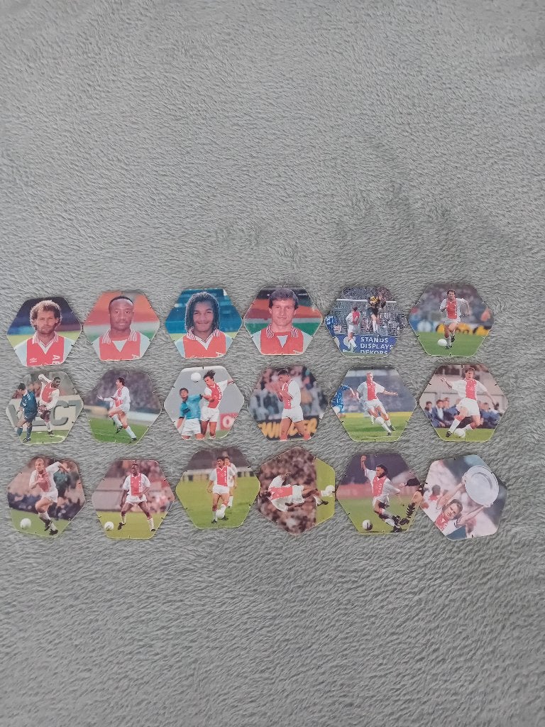 18 Super Topshots serie 1 AJAX seizoen '96/'97, Ophalen of Verzenden, Gebruikt, Ajax, Poster, Plaatje of Sticker