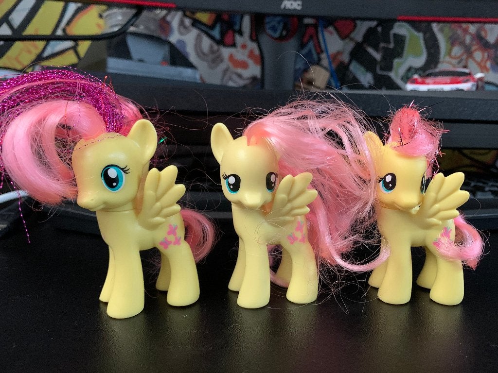 My Little Pony 3 verschillende zeldzame Fluttershy pony's, Ophalen of Verzenden, Nieuw