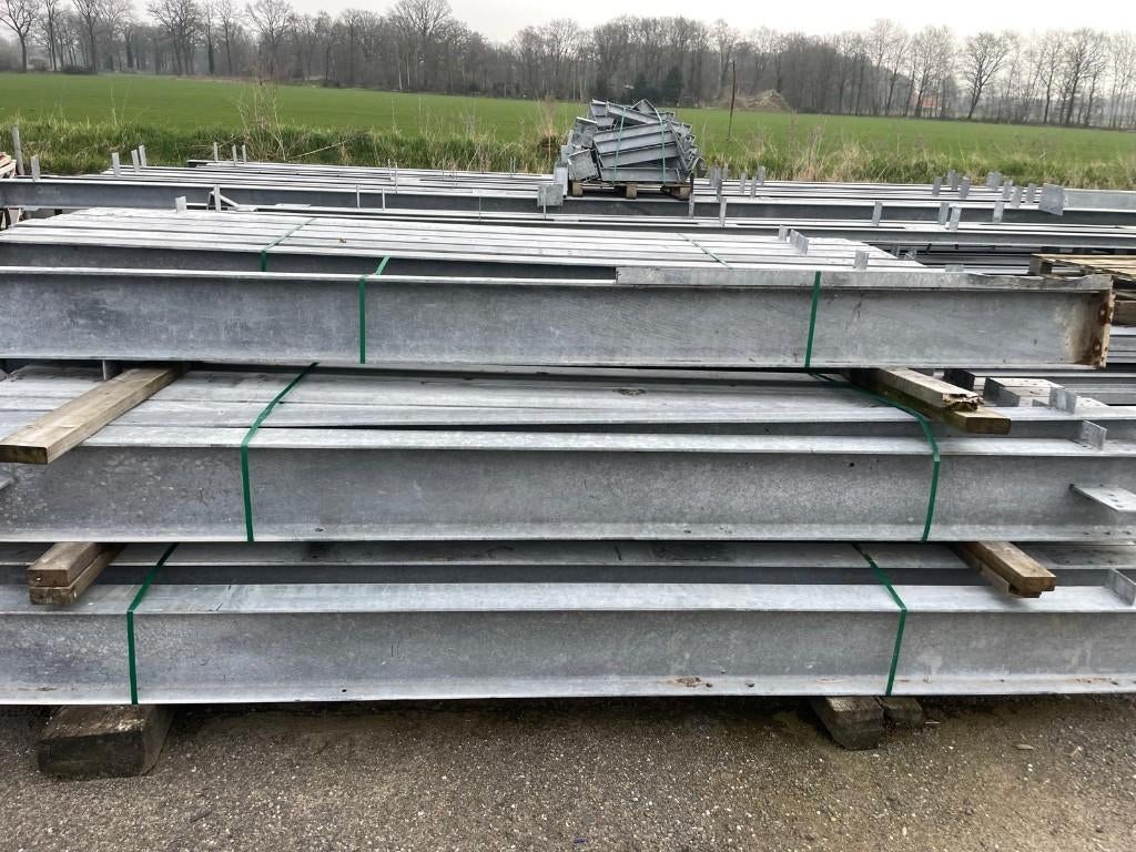 Spanten, Gedemonteerde constructie stal/schuur, Doe-het-zelf en Verbouw, Metalen, Ophalen of Verzenden, Gebruikt