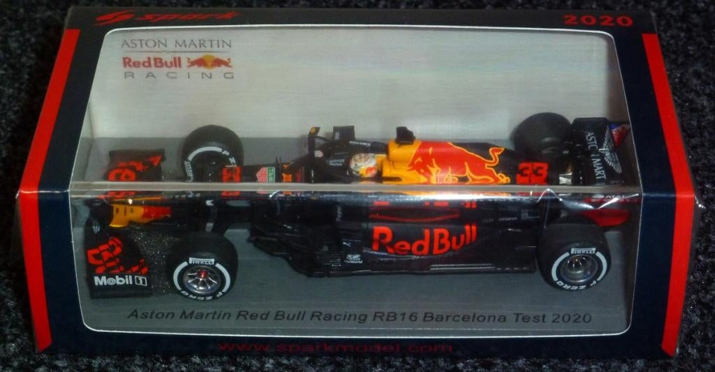 2020 - Red Bull Racing RB16 Max Verstappen Barcelona test, Ophalen of Verzenden, Nieuw, Auto, Overige merken