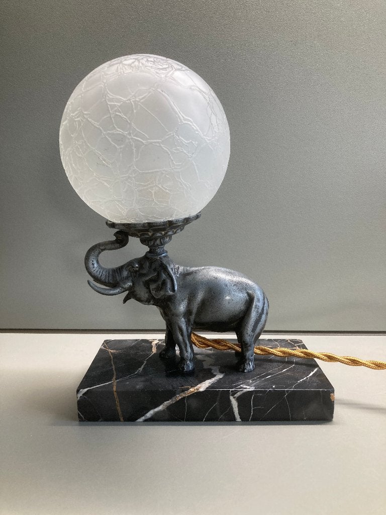 lamp olifant jaren 20 art deco olifant Parijs, Ophalen of Verzenden, Art deco