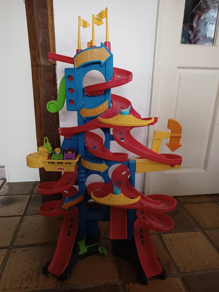 Fisher Price racebaan met 2 auto's, Ophalen, Gebruikt, Speelset