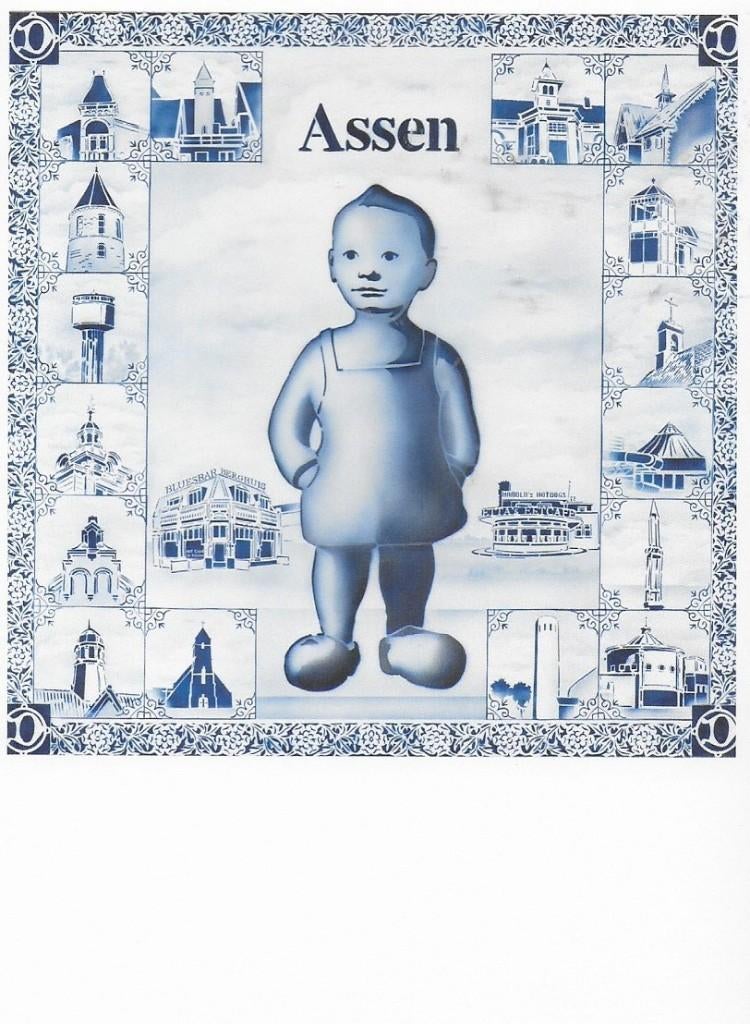 Hugo Kaagman Assen Bartje Art Unlimited IA195, Verzamelen, Ophalen of Verzenden, 1980 tot heden, Ongelopen, Cultuur en Media