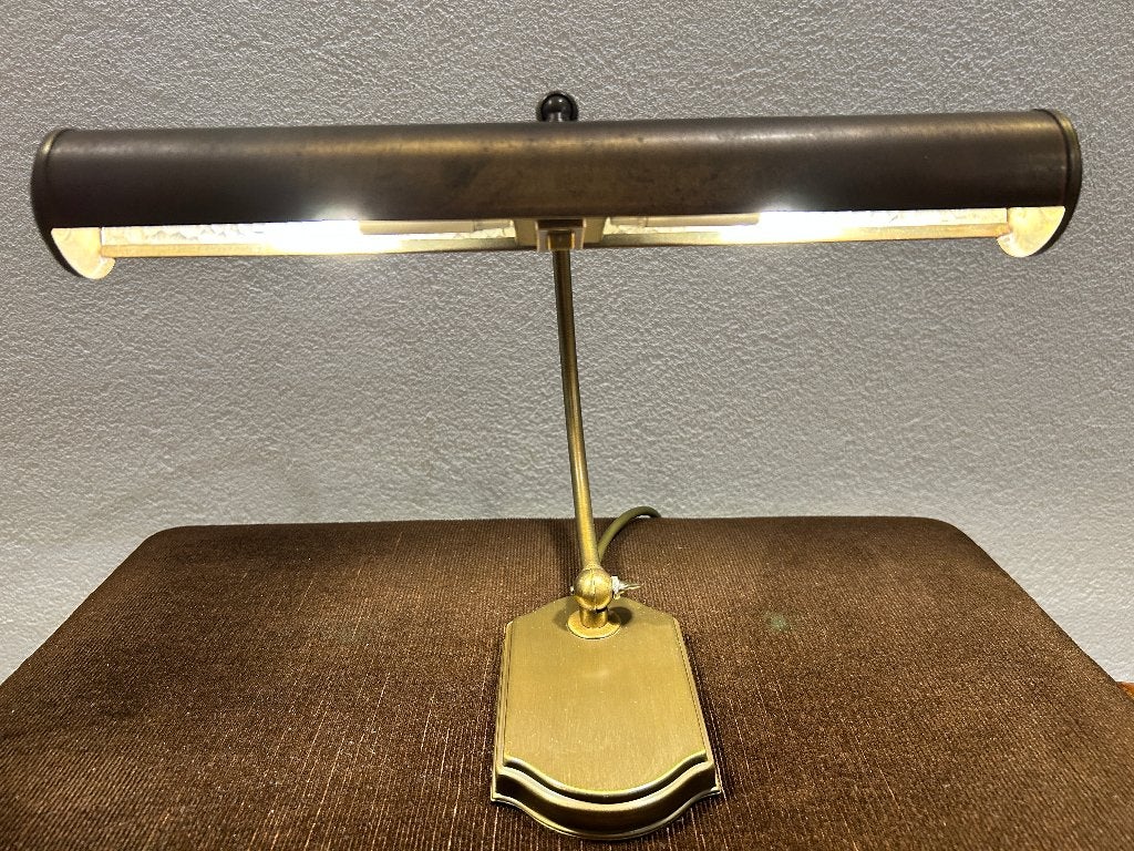 Piano lamp Verstelbaar met ledlicht 2 stuks Bronskleurig, Muziek en Instrumenten, Ophalen, Zo goed als nieuw, Piano