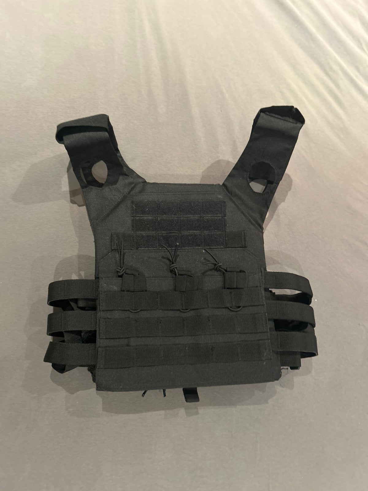 Zwart tactisch vest - Molle Plate Carrier, Ophalen of Verzenden, Overige soorten, Overige gebieden, Kleding of Schoenen