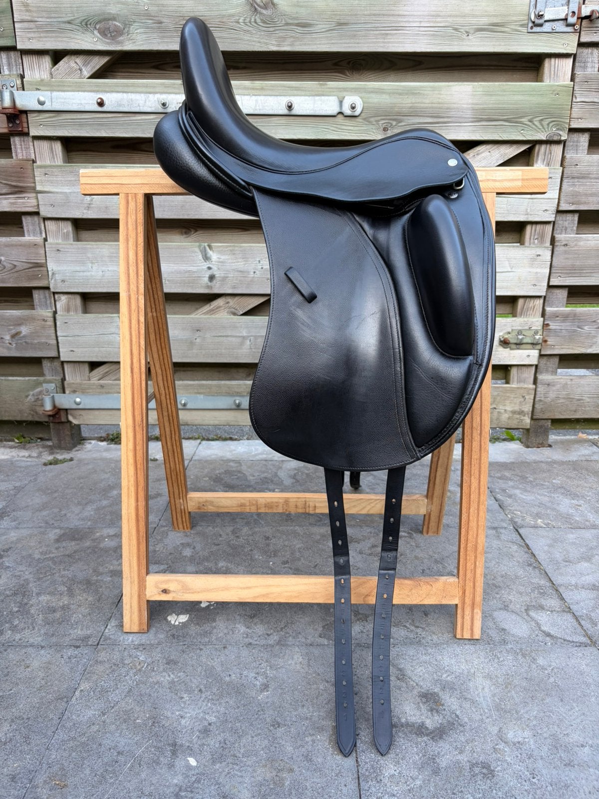 Custom Wolfgang Solo II 17,5" zwart – zeer nette staat, Ophalen, L (17.5 inch), Dressuur, Zo goed als nieuw