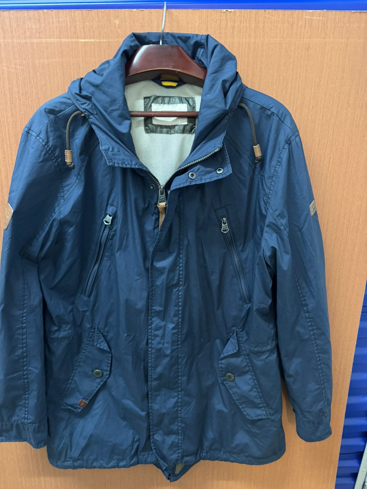 BLAUWE CAMEL DRIEKWART ACTIVE MT 52 regen/ vrije tijd jas, Ophalen of Verzenden, Zo goed als nieuw, Maat 52/54 (L), Blauw