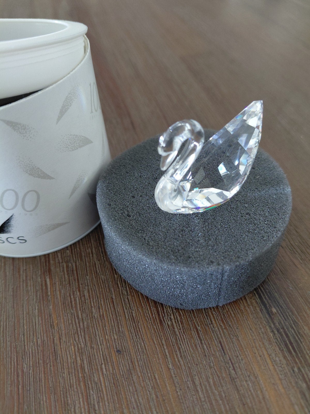 swarovski zwaan originele verpakking, Verzamelen, Ophalen of Verzenden, Zo goed als nieuw, Figuurtje