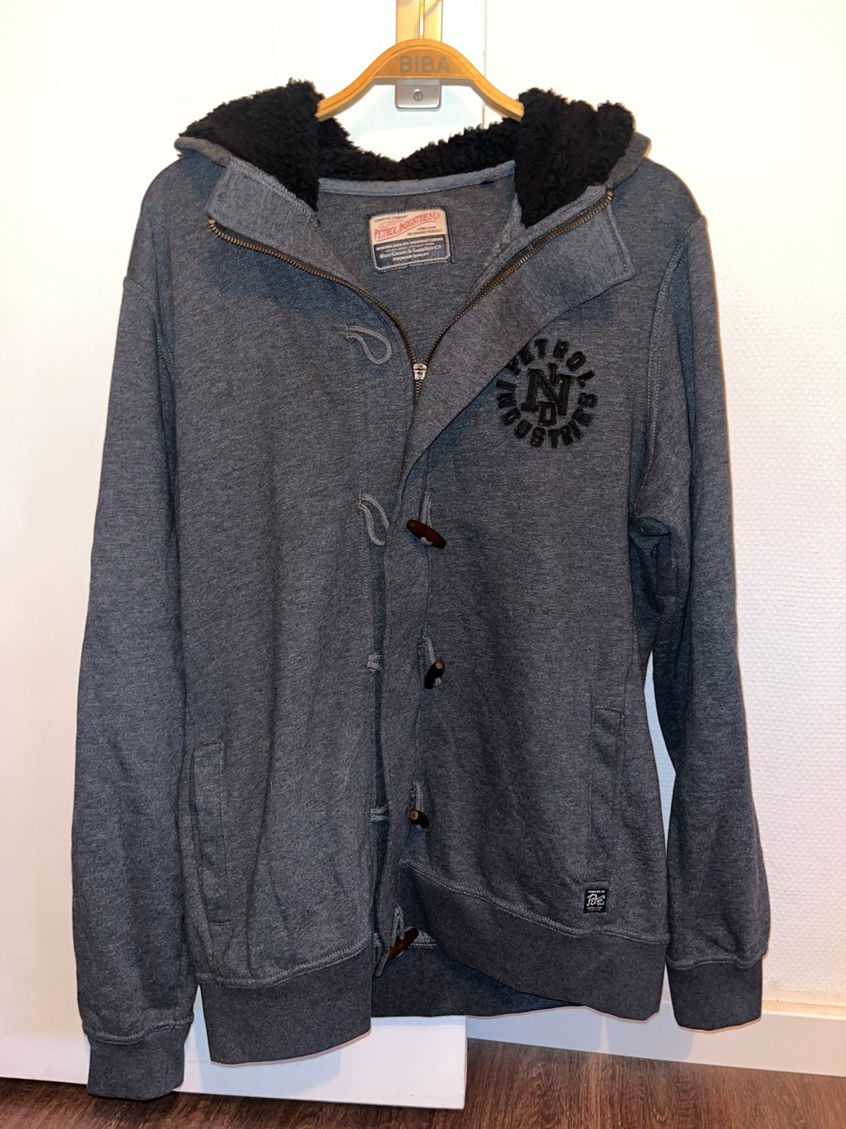 Petrol Industries grijs vest, teddyvoering muts, maat XL, Ophalen of Verzenden, Zo goed als nieuw, Maat 56/58 (XL), Grijs