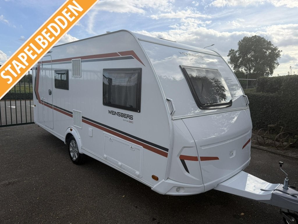 Weinsberg CaraOne Edition HOT 480 QDK -Stapelbedden - Nieuw, Caravans en Kamperen, Overige merken, Bedrijf, Treinzit, Dwarsbed