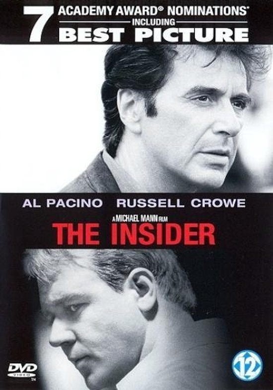 DVD The Insider (Al Pacino, Russel Crowe), Vanaf 12 jaar, Ophalen of Verzenden, Zo goed als nieuw, Maffia en Misdaad