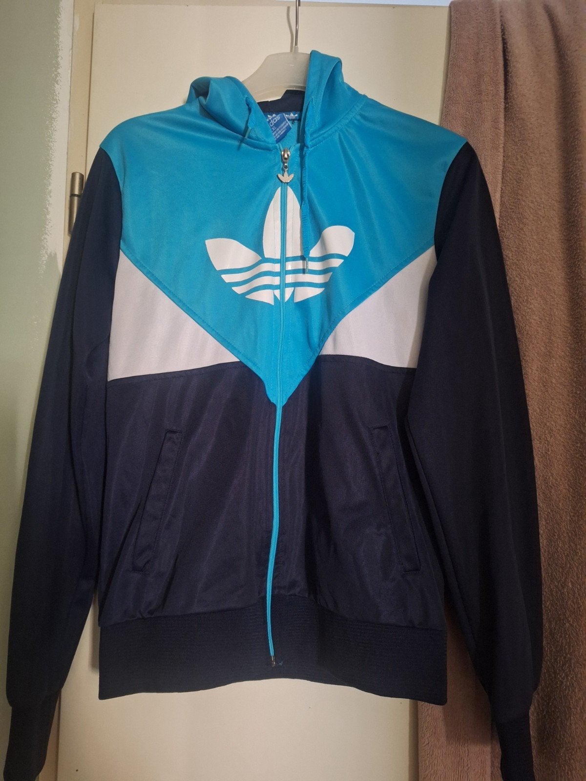 Adidas vintage trainingsjack - ZGAN, Ophalen of Verzenden, Zo goed als nieuw, Adidas